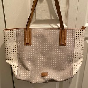Fossil two tone tote bag